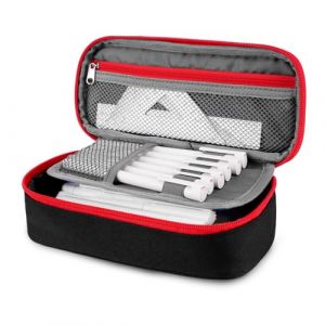 WONSAR Trousse Scolaire, Trousse 4 Compartiments Grande Capacit&eacute;, Trousse &agrave; Crayons Portable avec Poign&eacute;e pour &Eacute;cole et Bureau, pour &eacute;tudiants Filles Gar&ccedil;ons Adolescent (WONSAR OFFICAL, neuf)