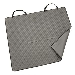 Northpoint Couverture de protection de voiture, pour chien, couverture imperméable pour banquette arrière ou coffre, 140 x 120 cm, facile d'entretien, pour la banquette arrière (gris) (NorthpointGmbH, neuf)