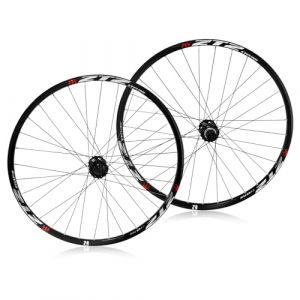 Roues de VTT de 26''/27.5''/29'', Jantes Ultra l&eacute;g&egrave;res en Alliage d'aluminium 32H Haute r&eacute;sistance, Frein &agrave; Disque &agrave; d&eacute;gagement Rapide (Roue Avant + Roue arri&egrave;re, 29'') (ZTZ Accessoires V&eacute;lo, neuf)
