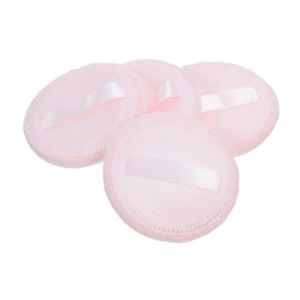 PACKOVE 4pi&egrave;ces Houppettes De Maquillage Rondes Sans Fluoresc&eacute;ine &Eacute;ponges Douces Pour Poudre Et Fond De Teint Usage Visage Et Corps (Spring TU, neuf)