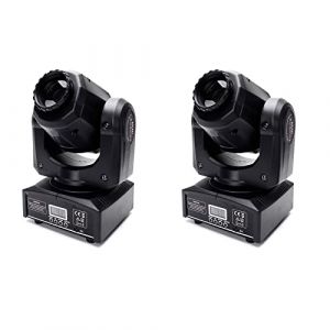 2Pack Lyre LED, lumi&egrave;re de sc&egrave;ne 60W RGBW Lumi&egrave;re de f&ecirc;te Lumi&egrave;res de sc&egrave;ne DMX512 10/12 canaux Effet lumineux pour DJ Disco Party Lights Anniversaire, Halloween, mariage, f&ecirc;te d'enfants, No&euml;l (KIEHUS MJHDU, neuf)