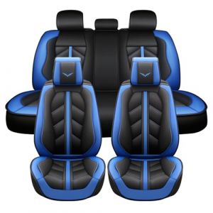Jialuode Housses de si&egrave;ge de Voiture, Protections de Si&egrave;ge Auto 5 Si&egrave;ges, Housses de Si&egrave;ge Auto-Universel pour Convient &agrave; la Plupart des Voitures, SUV, camions, M33 Bleu (maiduoshen123, neuf)