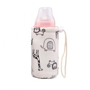 Uposao 300ML Sac De Biberon Isol&eacute; pour B&eacute;b&eacute;, Manchon Thermique pour Bouteille Lavable Housse De Protection Chaude pour Biberon Coton Sac Isotherme pour De Nombreux Biberons Standards (Uposao, neuf)