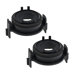 2pcs LED H7 Retenue d'ampoule de Phare H7 Ampoules LED Douille Adaptateur Base Support Clips de Montage Compatible avec 3 Séries E46 1999-2006 (eMagTech, neuf)