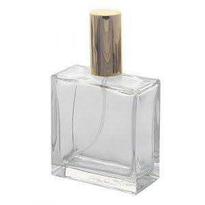 Hairfluencer - Vaporisateur de parfum en verre - 100 ml - Vaporisateur de parfum pour les d&eacute;placements - Vaporisateur de parfum rechargeable avec capuchon dor&eacute; - Flacon de parfum vide avec pompe (Hairfluencer, neuf)