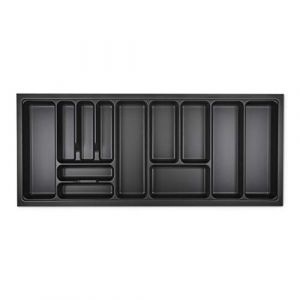 ORGA-BOX I Range-couverts 1119 x 473 gris lave avec structure perlée pour Tandembox Antaro/Intivo et ModernBox dans armoire de 120 cm (S&O Handelsgesellschaft mbH, neuf)