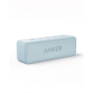 Soundcore Anker 2 Enceinte Bluetooth, Enceinte Bluetooth Puissante sans Fil avec Basses Puissantes, Autonomie de 24 Heures, Porté de 20 m, Etanche Waterproof IPX7 et Microphone Intégré (AnkerDirect FR, neuf)
