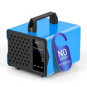 G&eacute;n&eacute;rateur d'Ozone Automatique 80000 mg/h, Ozonateur Couvre 400 m&sup2;, Minuterie 120 min avec 5 Programmes, Generateur Ozone Contre Odeurs pour Voiture, Animaux, Cuisine, Appartement (EMERALD REVELRY, neuf)