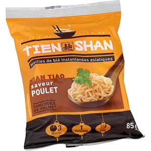 TIEN SHAN - Nouilles Poulet Saveurs du Monde - Format Pratique 85g - D&eacute;couvrez les D&eacute;lices de lAsie - Lot De 4 (La Famille &agrave; Table! - LF&agrave;T!, neuf)