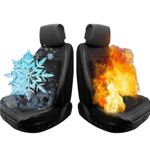 Alvorox - Couvre Siege Voiture 12V si&egrave;ge Avant Housse de si&egrave;ge, Utilisation Toutes Saisons, Housse de si&egrave;ge Confortable avec Soutien Complet du Dos (1 Pack) (Alvorox, neuf)