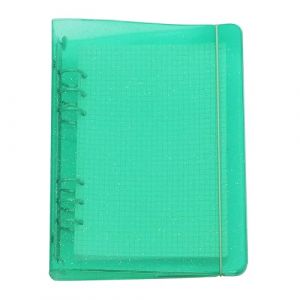 A6 / A5 6 trous coloré PP couverture anneau rond vue classeur dossier pour feuilles mobiles protecteurs/recharge de cahier/bricolage Scrapbooking(Ming Green, A5 Mini Set) (SHSQDZ, neuf)