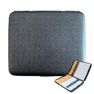 &Eacute;tui &agrave; cigarettes en m&eacute;tal, bo&icirc;te &agrave; cigarettes, &eacute;tui &agrave; cigarettes en acier inoxydable pour femmes/hommes, bo&icirc;te &agrave; cigarettes vintage pour 20 cigarettes, &eacute;tui &agrave; cigarettes pour poches de pantalon et de (Jieride, neuf)