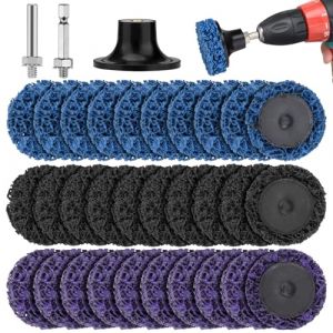 Lot de 30 Disques Abrasifs CSD, Disque Abrasif 50mm, Disque de Meulage CSD, Disque Decapage Ponceuse, Disque &agrave; gros grain pour l'&eacute;limination de la rouille sur m&eacute;tal, bois, pierre et l'oxydation (SREWTVUP, neuf)