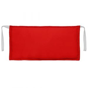 Red Rouge Coussin Appui-tête pour transats en Bois 45 x 25 cm Coussins hydrofuges en Polyester de Haute qualité avec Rembourrage en Flocons de Fibres Creuses de Polyester [144] (ferocity-shop, neuf)