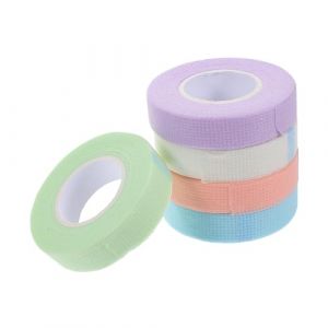 WRITWAA 5pièces Tape De Cils Souple Et Respirant Pour Isolation Des Cils Supérieurs Et Inférieurs Professionnel Pour Extensions De Vert Bleu Rose Blanc (Saieli, neuf)