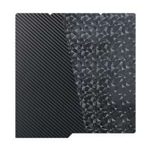 HIKUDIY 264x276mm Plaque de construction PEO+PET pour Kobra S1, plateforme lisse en diamant PEO+PET en fibre de carbone, lit chauffant pour l'imprimante 3D Anycubic Kobra S1 Combo (HIKUDIY, neuf)