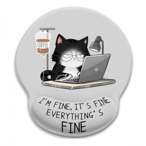 Tapis de souris ergonomique avec coussin en gel, repose-poignet, station de charge pour t&eacute;l&eacute;phone portable, antid&eacute;rapant, anti-douleur avec dessous en (WitBicg-EU, neuf)