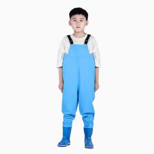 Wansiman Cross Water Poitrine Waders,Water Cuissardes de pêche,Pantalon de Pataugeoire avec des Bottes,imperméable,Respirant,Unisexe,Enfant,pour Pêche à la Mouche,Aventures en Plein Air (onesman, neuf)