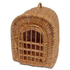 e-wicker24 Cage, Corbeille, Parcs, Panier de Transport en Osier pour Chat et Chien, Panier Velo (Naturel) (e-wicker24, neuf)