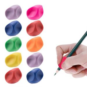 Toulifly Grips Aide écriture, Enfants Écriture Grip, 10 Pièces guide doigts ecriture enfant,Grips Pour Crayon, Aide Stylo Enfant,Grips Crayon Ergonomique Aide, Pour Apprendre a Ecrire (OMBeauty, neuf)