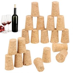 LOBVABA 20 Pièces Bouchons en Liège Naturel Bouchon,Bouteille de Vin,Bouchon Liège Bouteille Vin en Bois Bouchon en Liège,Liège en Bois Tendre,Bouchons à Vin pour Bouteilles de Vin (STORE TISTIRNT, neuf)