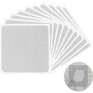 Kit de R&eacute;paration Moustiquaire, 10 Pi&egrave;ces Ruban Adhesif Reparation Moustiquaire, Patch Repare Moustiquaire R&eacute;paration de Fen&ecirc;tre, Ruban de R&eacute;paration de Moustiquaire en Fibre de Verre pour R&eacute;parer (HB ELECTRONICS LIMITED, neuf)