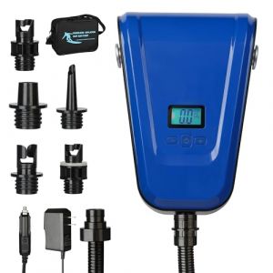 TONSIM Pompe Électrique Sup Paddle Board 20 PSI – Gonfleur Paddle Board – Pompe À Air 12V DC 110W Haute Pression avec Arrêt Automatique, Pompe pour Paddle, Kayak, Tente, Matelas et Bateaux (TONSIM FR, neuf)