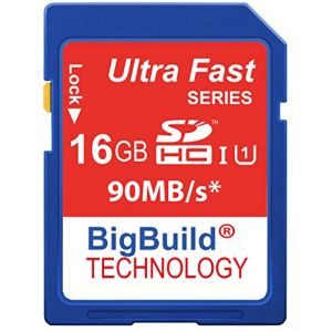 Carte Mémoire SDHC 16GB BigBuild Technology pour Panasonic Lumix DC-FZ80D, FZ82D, FZ85D Caméras (BigBuild Technology FR, neuf)
