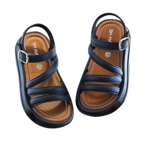 Générique Sandales Fille Été, Sandale Ouvertes Filles Nu-Pied Chaussure Princesse Chic et Élégant Sandal Ete Fleurs Bohème, Chaussures Plates Enfants Antidérapantes pour la Plage Piscine, 21-35 EU (Rnoaobu, neuf)