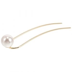 TOGEVAL &Eacute;pingle &agrave; Cheveux Chinoise en Perles 12,5 Cm, Accessoire Coiffure U pour Chignon, Baguette D&eacute;corative F&eacute;minine pour Cheveux Longs, &Eacute;pingle Fran&ccedil;aise &Eacute;l&eacute;gante pour C&eacute;r&eacute;monie (BOBOLING, neuf)
