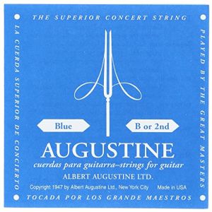 Augustine Blue Label Corde Seule SI (B2) pour Guitare Classique Tirant Fort (Cordes en Stock, neuf)