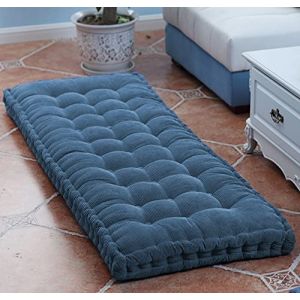 DG Catiee Coussin de Banc épais Coussin de canapé Long Intérieur,Coussin de Banc de Jardin,Coussin de Banc de Salle à Manger rectangulaire Coussin de Sol Coussin de siège Tapis (70x30cm,Bleu) (CF Home, neuf)