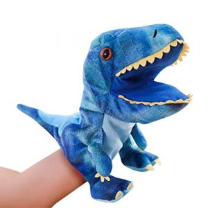 Marionnettes à Main, Marionnettes à Main de Dinosaure, Jouets de Dinosaure, Marionnette en Peluche pour Enfants (Blue) (sunfany uk, neuf)