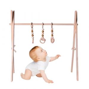 Siuwddee Portique D'&Eacute;veil B&eacute;b&eacute; Bois, Portique D'activit&eacute; en Bois, Arche Eveil Bebe Bois Pliable, Arche De Jeux B&eacute;b&eacute; | Baby Gym Arche D'&eacute;veil en Bois pour Salle Jeux, Salle Cr&egrave;che (siuwad, neuf)