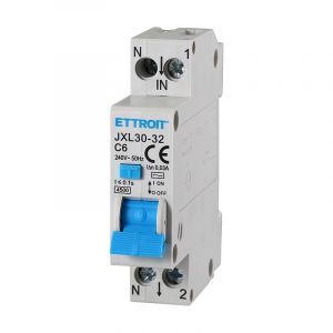 ZOREI Interrupteur magnétothermique différentiel, 1P+N 4,5 kA 30 mA 220 V, occupe 1 module DIN, disponible 6 A 10 A 16 A 25 A (1 P+N 6 A) (A2ZWORLD-FR, neuf)