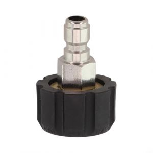 Adaptateur &agrave; connexion rapide M22 14 mm 15 mm connecteur femelle avec filetage m&acirc;le 6,35 mm Raccord en laiton en acier inoxydable pour tuyau d'arrosage (1/4 QD m&acirc;le vers M22 15 mm femelle) (frontowner, neuf)