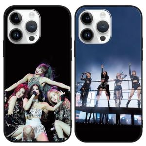 2 Pi&egrave;ces Coque pour Samsung Galaxy A14 5G 6.8'', Blackpick KPOP Star Groupe D'idoles Lisa Rose Jenny Jisoo Protection Cover Etui Housse de Haute Qualit&eacute; TPU Silicone Souple Anti-Rayures Antichoc Case (yuhuolai maoyi, neuf)