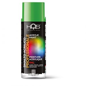 HQS Bombe de peinture acrylique, couleurs Ral (Ral 6018 - Vert jaune) (COLORPACK S.R.L., neuf)