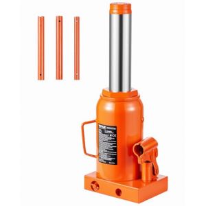 VEVOR Cric bouteille hydraulique 30 t, cric bouteille soudé avec longue poignée en 3 sections, gamme de levage 285-475 mm, pour voiture, pick-up, camion, réparation automobile, ingénierie industrielle (Giaticia, neuf)