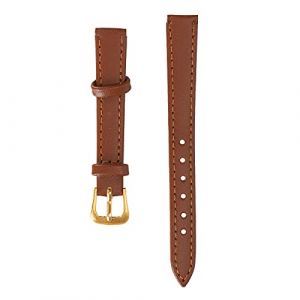 Bracelet de Montre, Bracelet de Montre Universel Unisexe &agrave; Boucle Ardillon 12 Mm &agrave; 22 Mm en Option Large en Cuir PU Bracelets de Montre de Remplacement Accessoire Marron pour Hommes Femmes (WYANG188, neuf)