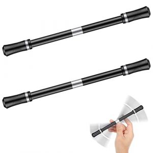 LATRAT 2 Pi&egrave;ces Stylos Rotatif, Stylo &agrave; Filer Rotatif au Doigt Sans Recharge de Stylo, Jouet d'Entra&icirc;nement C&eacute;r&eacute;bral Anti-Stress, pour Divertissement &eacute;tudiants,Enfants et Adultes (LATRAT Direct, neuf)