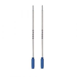 Cross 8511-2 Lot de 2 recharges standard originales pour stylos à bille, pointe moyenne, convient à la plupart des stylos à bille Cross, bleu (allpremio, neuf)