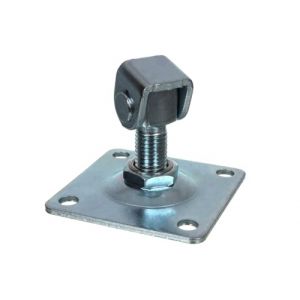 NAJDER Charnière de Portail à Visser M20, Paumelle de Portail Porte Réglable Gond à Visser, Filetage M20 100x100, en Acier Galvanisé pour Jardin Extérieur (NajderNet, neuf)