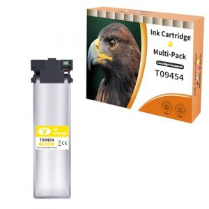 Starlet24 1x T9454 Cartouches d'encre compatibles avec Epson T9454 C13T945440 Jaune pour Workforce Pro WF-C5710 WF-C5790 WF-C5210 WF-C5290 WF-C5710DWF WF-C5790DWF WF-C5210DW (Starlet24, neuf)