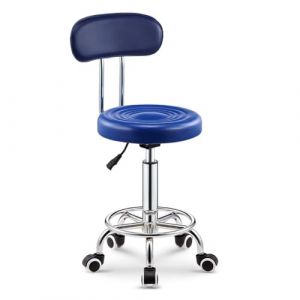 UPWONEC Petite Chaise Pivotante De Tatouage De 360°, Chaise Mobile De Travail De Tatouage, Chaise Flexible Compacte De Spa De Beauté, Ajustement De Taille,Bleu (Panda-Sees, neuf)