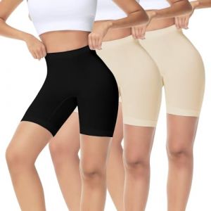 IceReco Legging Court Femme Short Anti Frottement Cuisse Femme Shorty Coton Legging Court Short sous Robe Boxer Cycliste sous Jupe Culotte pour Mettre Sport Noir Couleur S Lot De 3 (TROFANO, neuf)