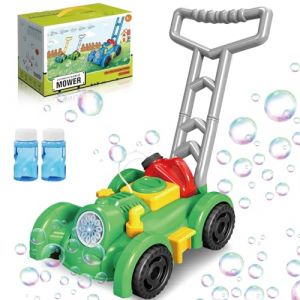 Betensh Machine a Bulles pour Enfant, Tondeuse a Bulles pour Enfant, Jouets D'extérieur pour Enfants Tondeuse À Gazon, Cadeau pour Les Garçons et Les Filles de 3 Ans et Plus (Vert) (boelsa, neuf)