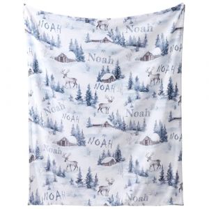 Loosusu Couverture B&eacute;b&eacute; Personnalis&eacute;e, Confortable Couverture Bebe Personnalis&eacute;e Pr&eacute;nom pour Fille Gar&ccedil;on Personnalis&eacute; B&eacute;b&eacute; Enfant Couvertures Cadeau Personnalis&eacute; pour Anniversaire de Enfant No&euml;l (Yiwu Shenhe, neuf)