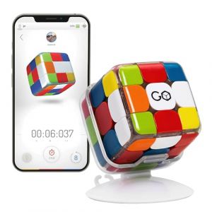 GoCube Edge, Le Cube Bluetooth électronique connecté - Cube de Vitesse magnétique 3x3 primé - Cube Intelligent interactif activé par Application - Casse-tête STEM - Application Gratuite (GoCube by Particula, neuf)