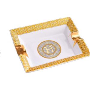 JT2D-Cendrier &agrave; cigares c&eacute;ramique exquise pour ext&eacute;rieur ou int&eacute;rieur Fumer Le Cigare Conception De Conduit De Gros Calibre Convient pour Le Bureau couleur blanc,White-L (Kangzi Hardware, neuf)